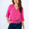 Lace effect Jacket Fuchsia