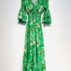 Noeline flower Dress Green