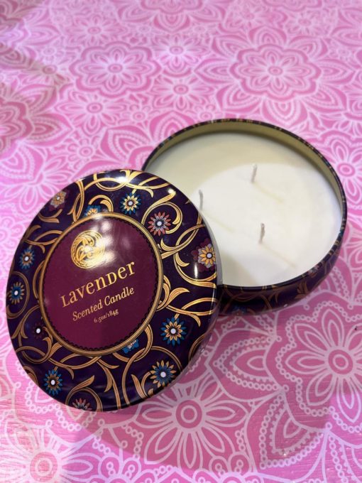 Duftlys i metallboks Lavender