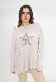 Simple Star Sweater Pink