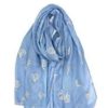 Shiny heart scarf Blue