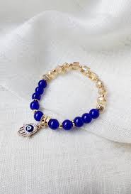 Hand of Fatma Bracelet Blue