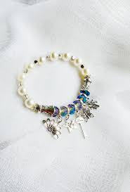 Silver Charm bracelet Multi