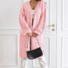 Stitch Knit Cardigan Pink