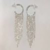 Diamond Splash Earrings Silver