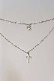 Crossdobble Necklace Silver