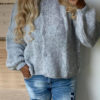 Glitterhjerte Strikk Cardigan Grå