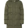 Long Puffer Jacket Khaki