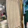 Viscosa long skirt w/splitt beige