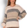 Beige Line Knit sweater