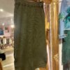 Viscosa long skirt w/splitt green