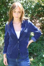 Cord blazer Navy