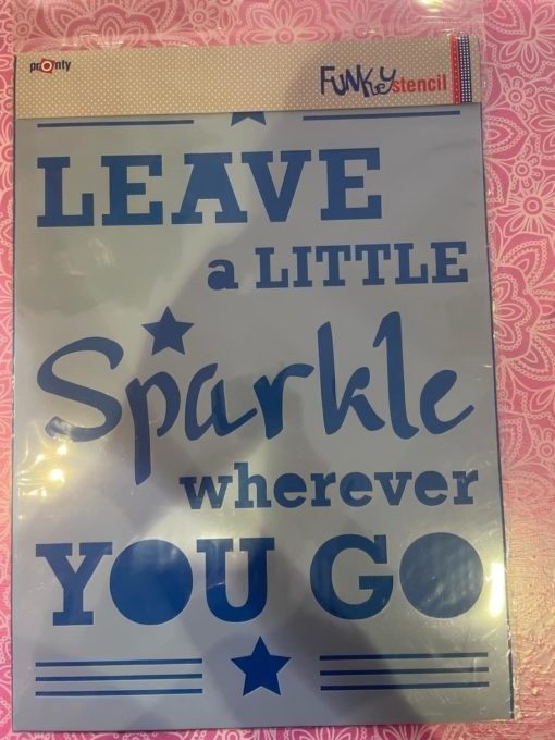 A3 Sparkle stencil