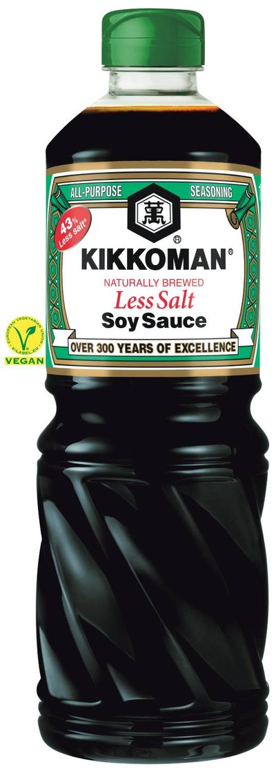 Kikkoman, soyasaus,less salt,1L