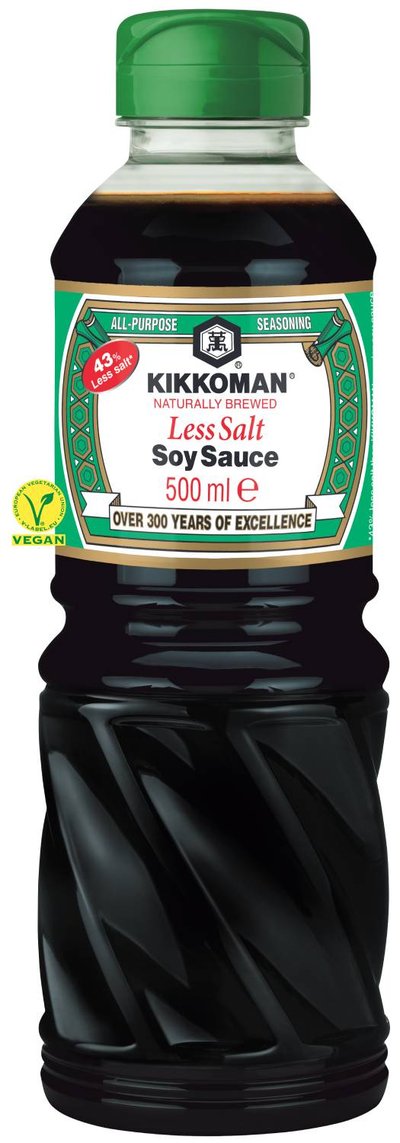 Kikkoman, less salt 500ml  VEGAN