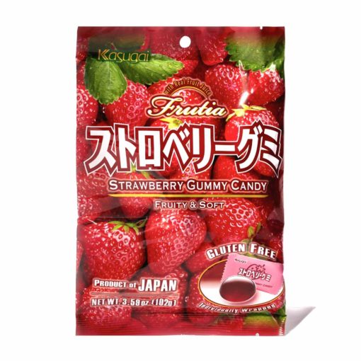 Frutia Gummy, Strawberry 102g.Kasugai
