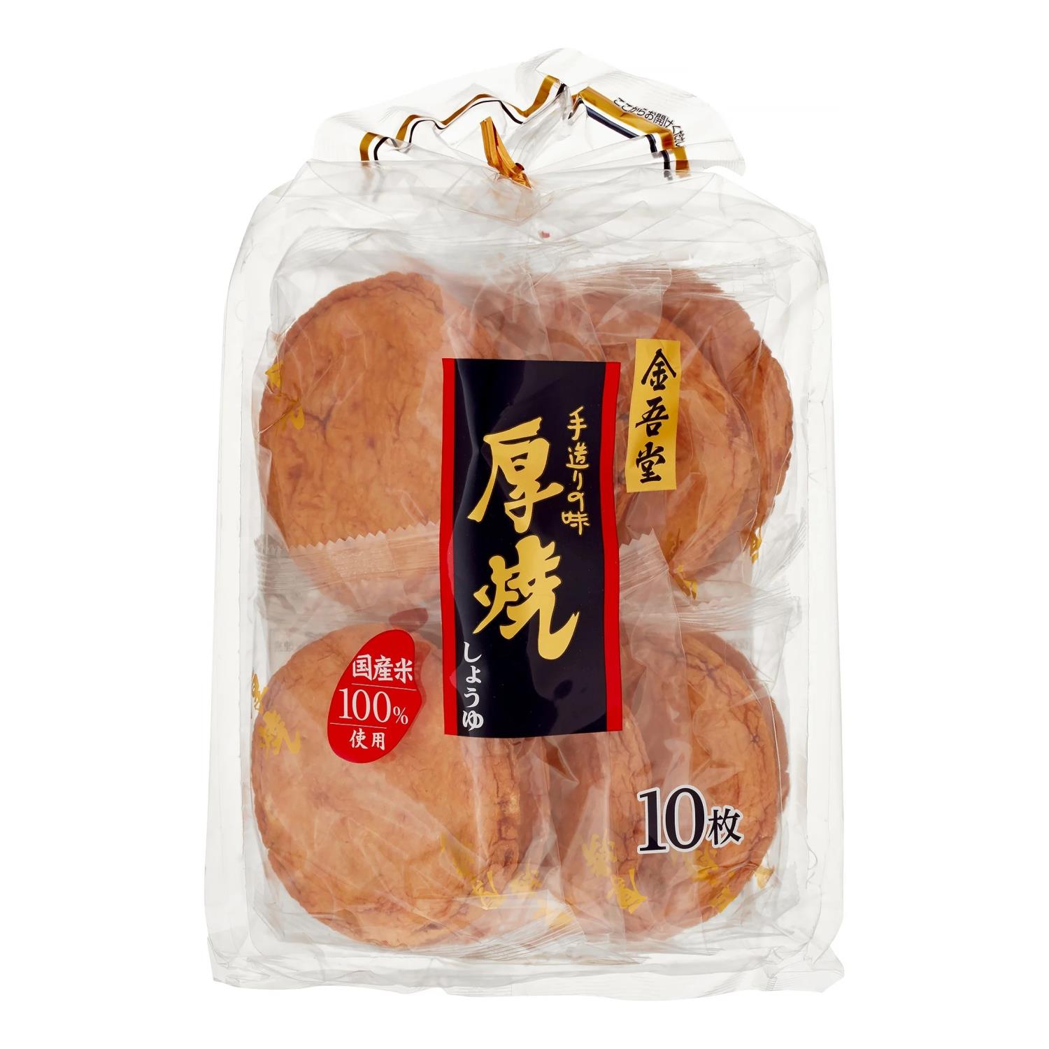 Atsuyaki senbei shoyu(soya) 157g(9stk.),Kingodo