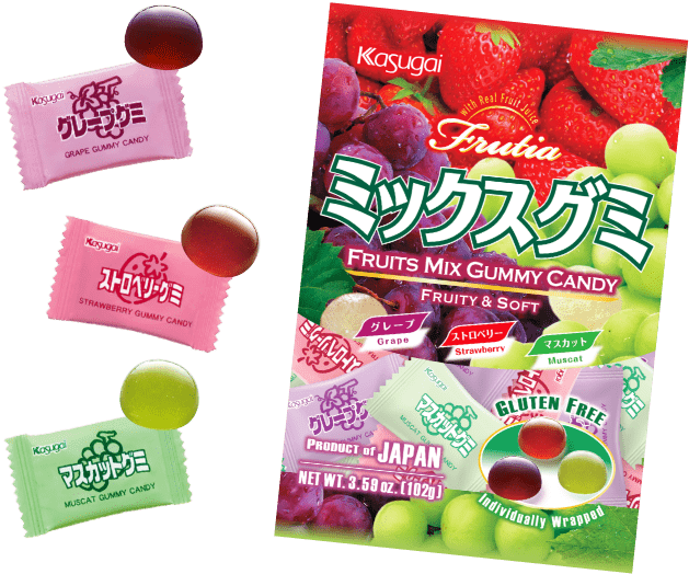 Frutia,Gummy,Mix 102g  Kasugai