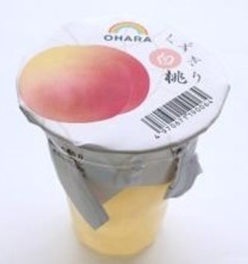 Fruit kuzukiri (jelly noodle) white peach 130g,Ohara