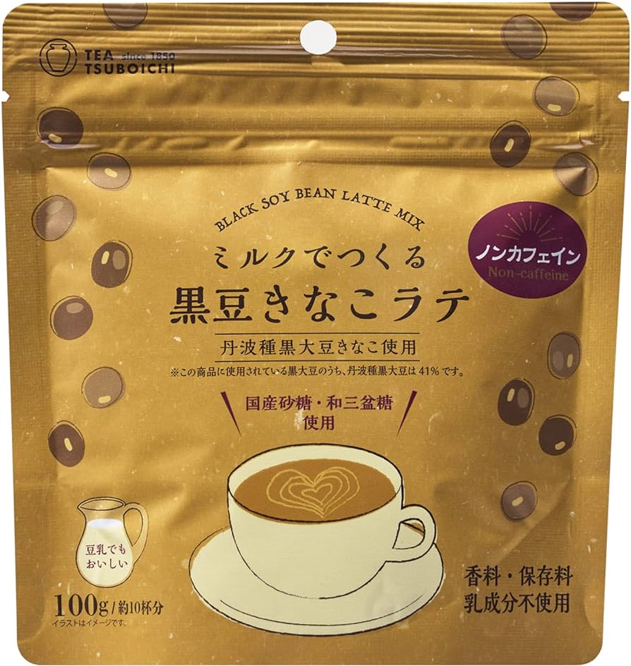 Latte Mix, Black soy bean 100g, Tsuboichi