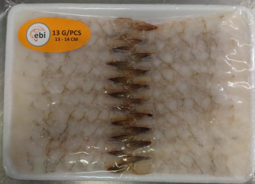 Nobashi ebi 13-14cm, for tempura, Vannamei