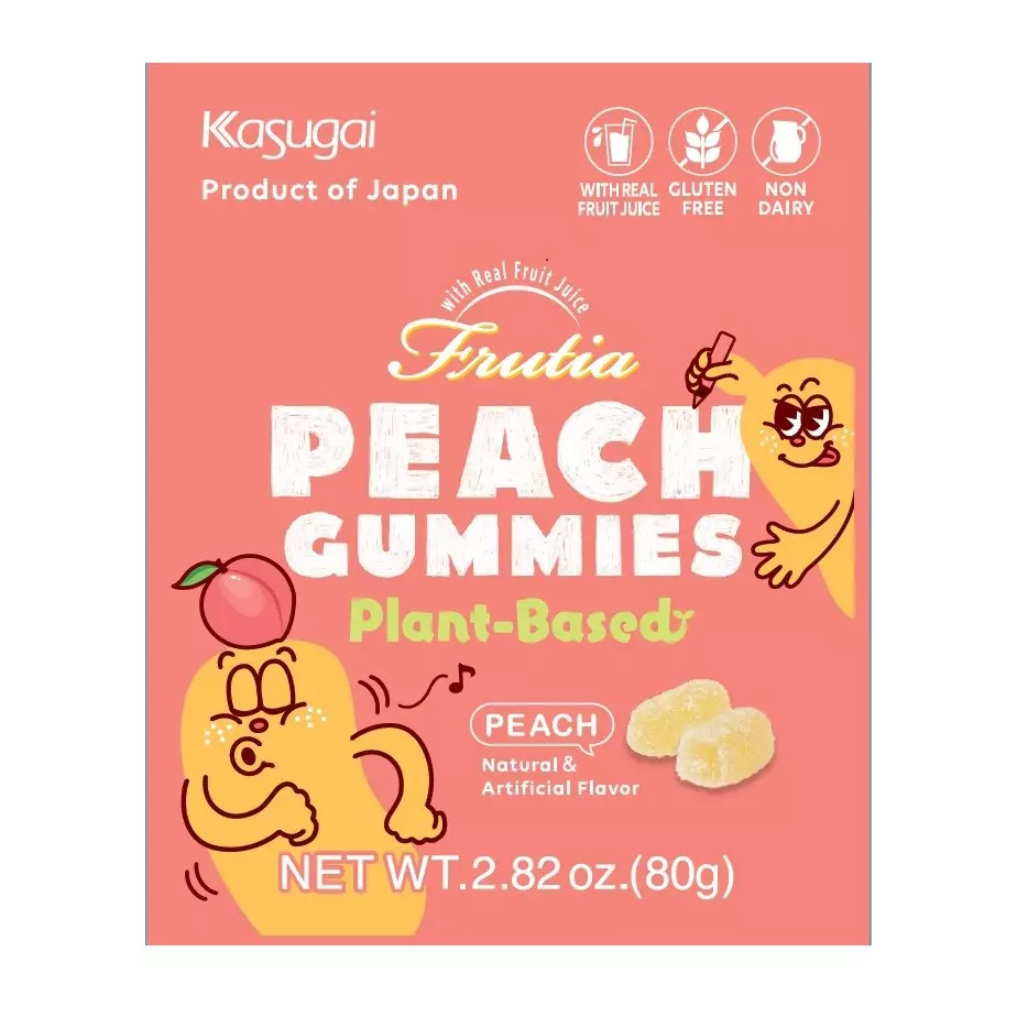 Frutia,Peach Gummy (Pland-based),Kasygai