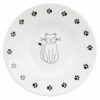 Keramikk skål til katt flat, ø 15 cm