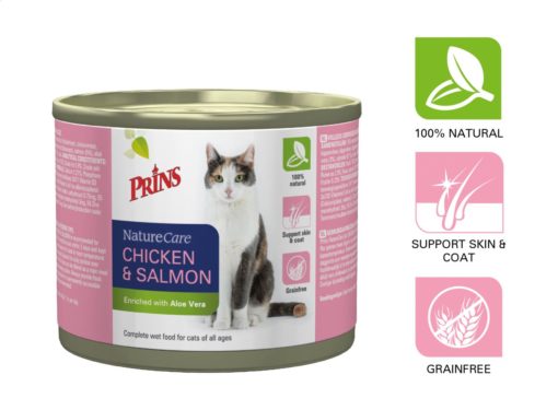 Prins NatureCare Cat | wetfood cans Chicken & Salmon 200 g