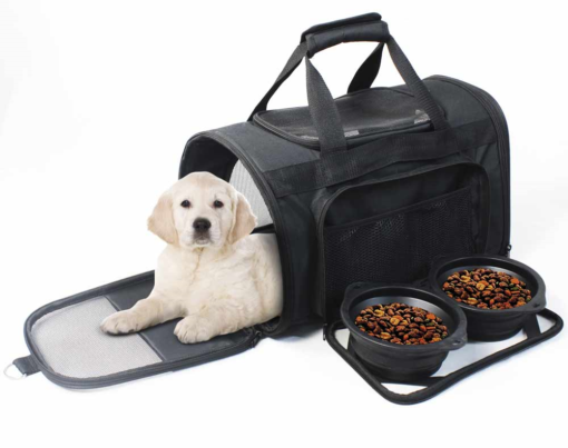 Transportbag til hund NADOR sort 34 x 30 x 43 cm