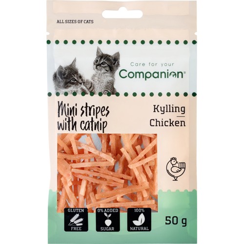 Companion Cat Mini Chicken Stripes with catnip 50g