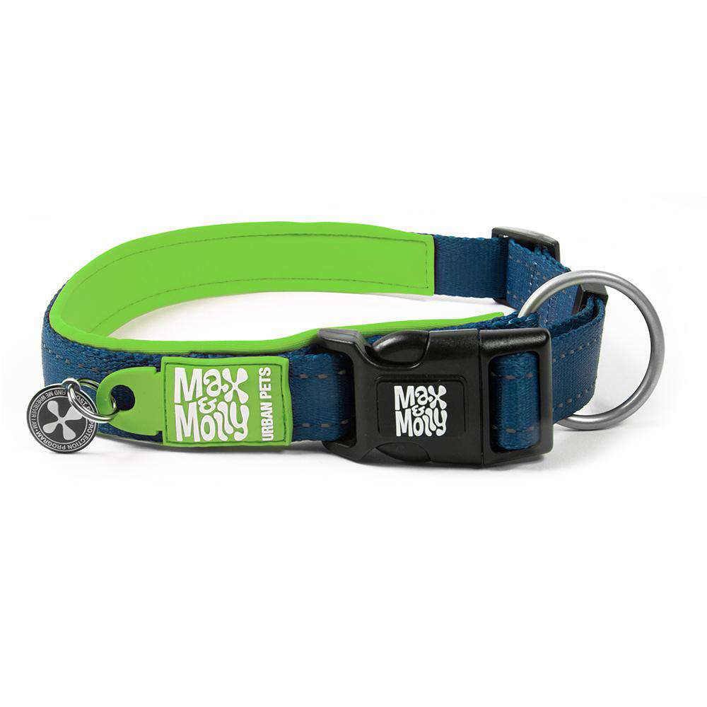 Max & Molly Smart ID Collar - Matrix Lime Green/M