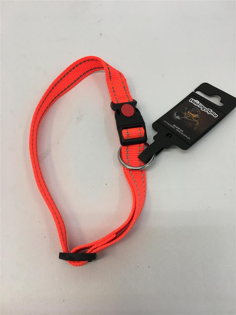 Huntingtime Halsbånd Nylon Orange 25mm/45-70 cm