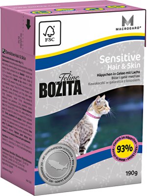 Bozita Feline Hair & Skin 190g Tetra våtfôr