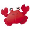 Hundeleke krabbe flytende rød 12 cm