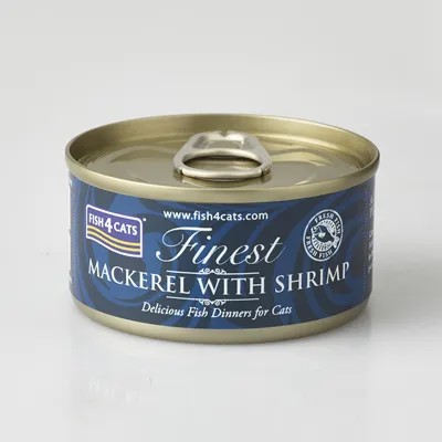 Fish 4 Cats Wet Macarel Shrimp 70 g