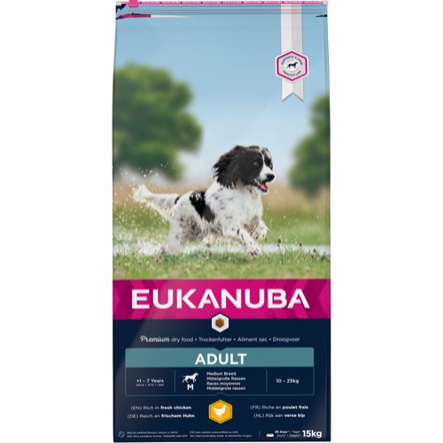 Eukanuba Active Adult Medium Breed Chicken 15kg
