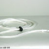 Utstillingskobbel rundt - hvit nylon (retriever) 6mm/190cm  U