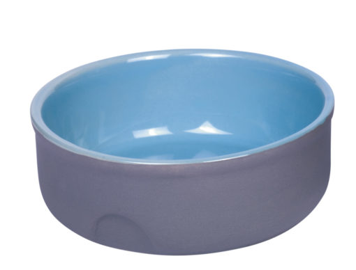 Keramikkskål "Feed" Grå/Blå 250ml Ø13 x 5 cm