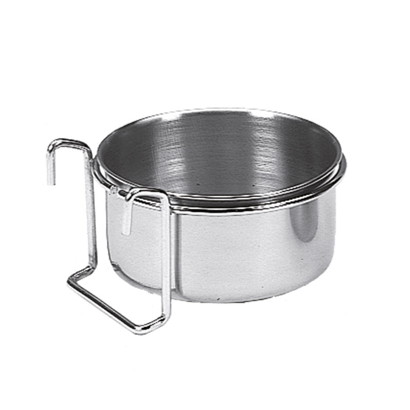Stainless steel bowl with holder hook holder 8,0 cm 0,15 ltr