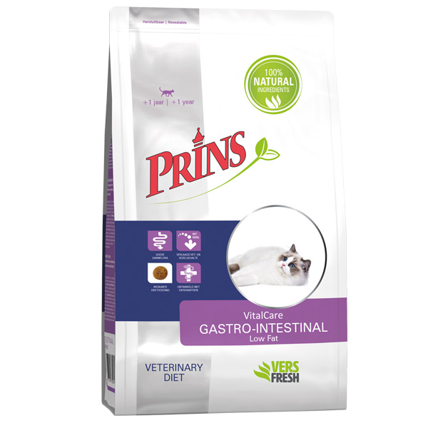 Prins VitalCare Veterinary Diet Cat GASTRO-INTESTINAL low fat 5kg