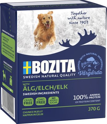 Bozita Naturals våtfôr til hund, Elg 370g