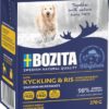 Bozita Naturals våtfôr til hund, Kylling og ris 370g