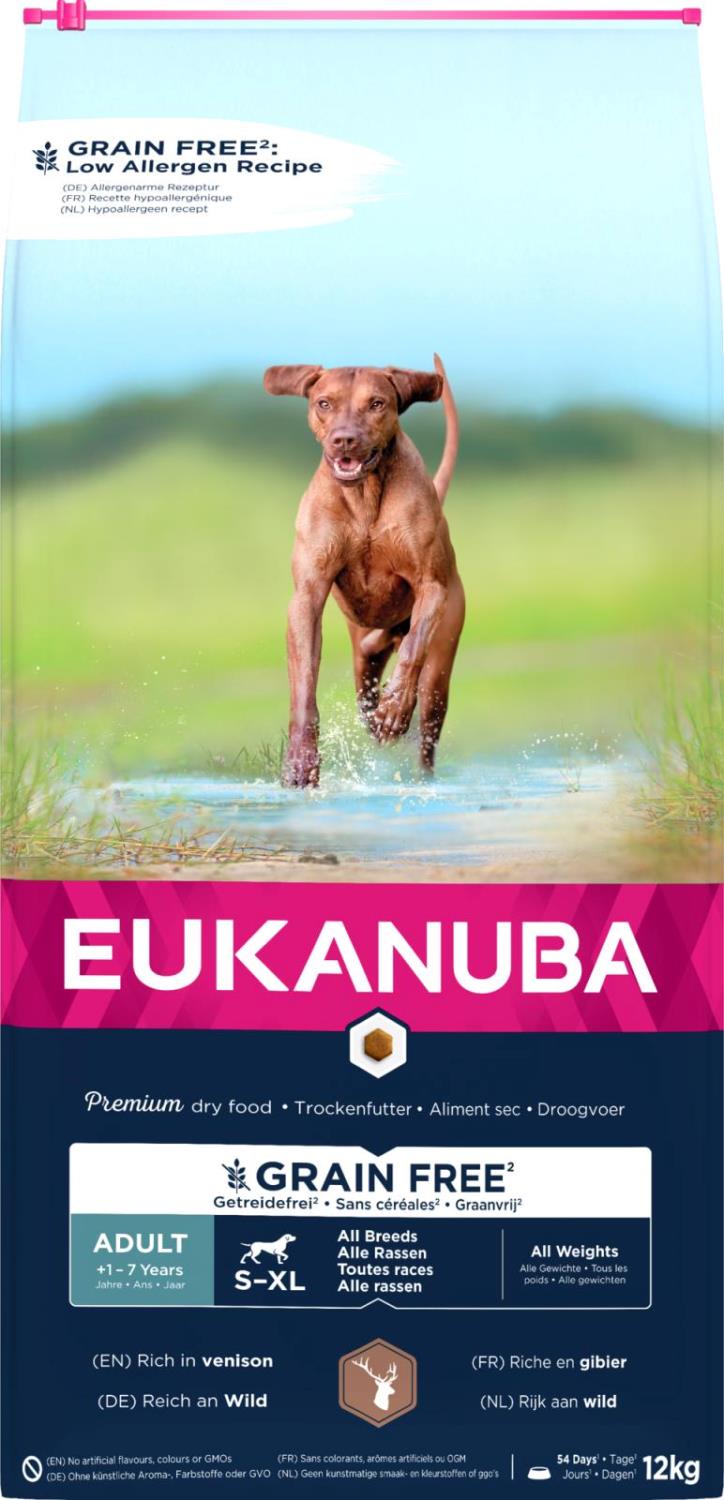 EUKANUBA Adult All Breed Grainfree Hjortekjøtt 12kg