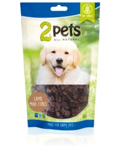 2pets Dogsnack Lamb Mini Cubes, 100 g