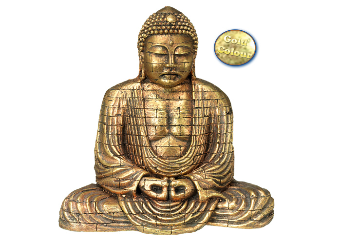 Akvariedekor Buddha gull