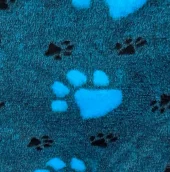 Companion ProFleece Petrol med sorte poter 100x75 cm