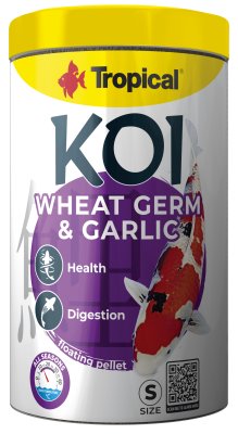 Tropical New Koi Wheat Germ & Garlic pellet S, 1000ml