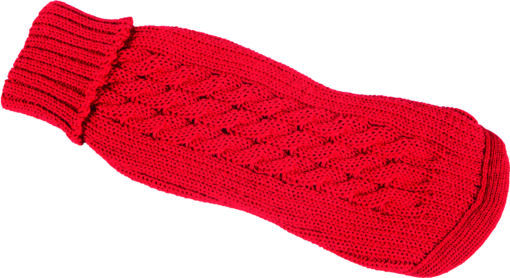 Fashion Dog Klassisk Strikket genser, Rød | Flere størrelser (18-43)