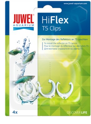 Juwel HiFlex Reflektorclips 4-pakning T5 Plast  U