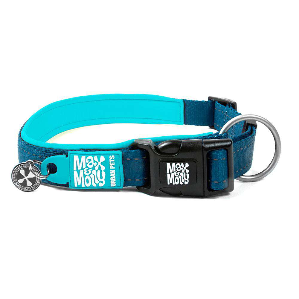 Max & Molly Smart ID Collar - Matrix Sky Blue/M